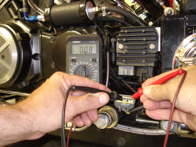 Motorcycle stator test diagram