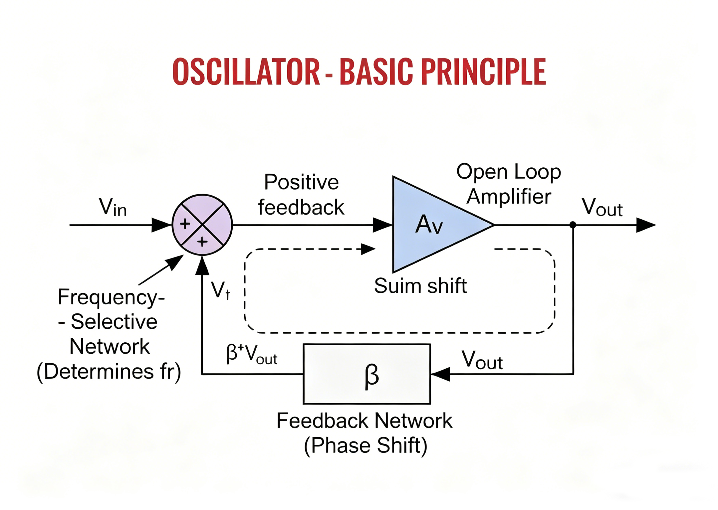 Oscillator feedback block diagram